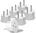 USA to Europe/Israel Plug Adapter (6 Pack)